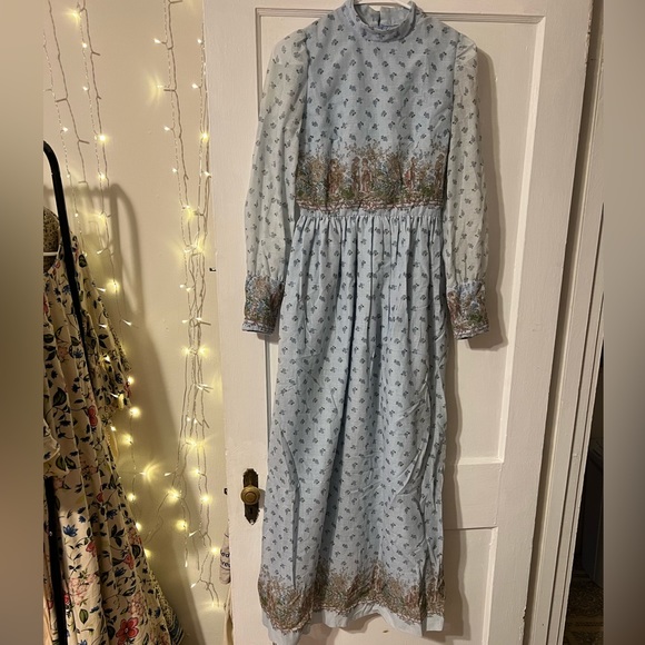 DENISE ARE HERE 70s vintage boho maxi prairie dress - Picture 2 of 4